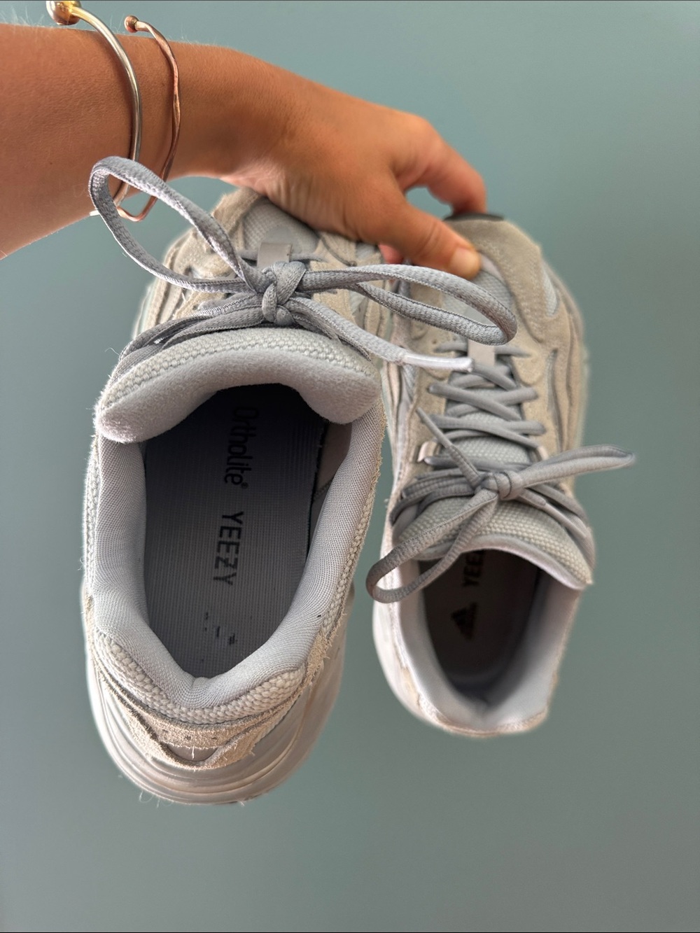 Adidas Original Yeezy BOOST 700 V2 Hospital Blue/Sage Size 4.5 - Picture 9 of 11